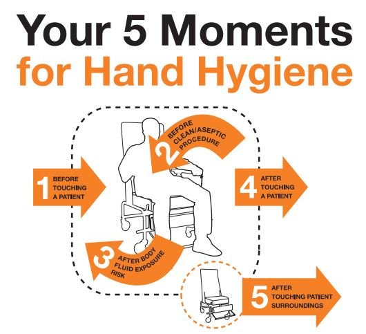 Your 5 Moments For Hand Hygiene Poster Chair