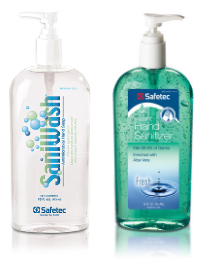 Safetec sanitizer and saniwash